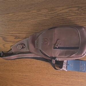 BullCaptain Cow Leather Sling Bag
